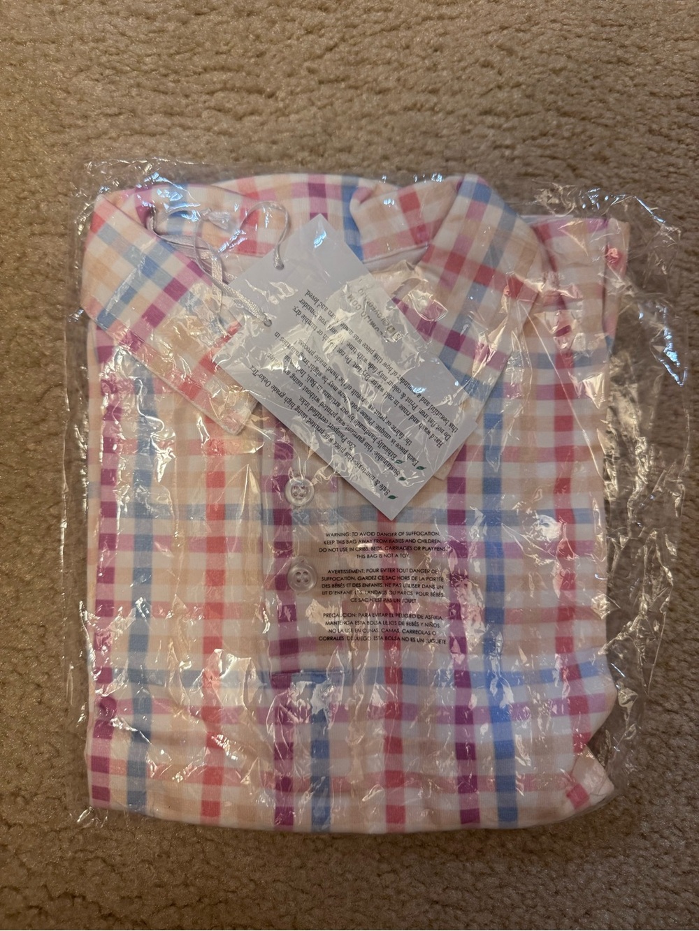 Well Dressed Wolf Plaid Button-Down Shirt in Pink, Blue & Purple